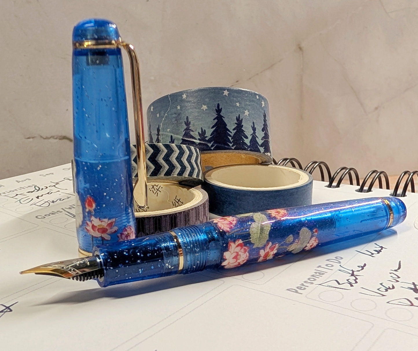 Lotus Pond-erings-Custom Jinhao 82