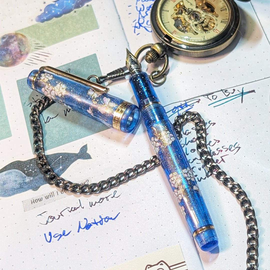 Stained Glass Rose- Custom Jinhao 82 Fountain Pen