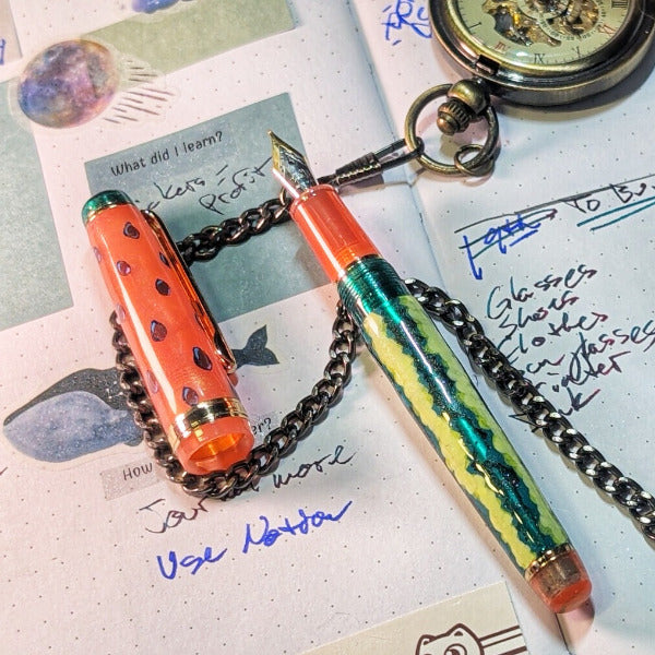 Watermelon Rumble - Custom Fountain Pen Jinhao 82 V1