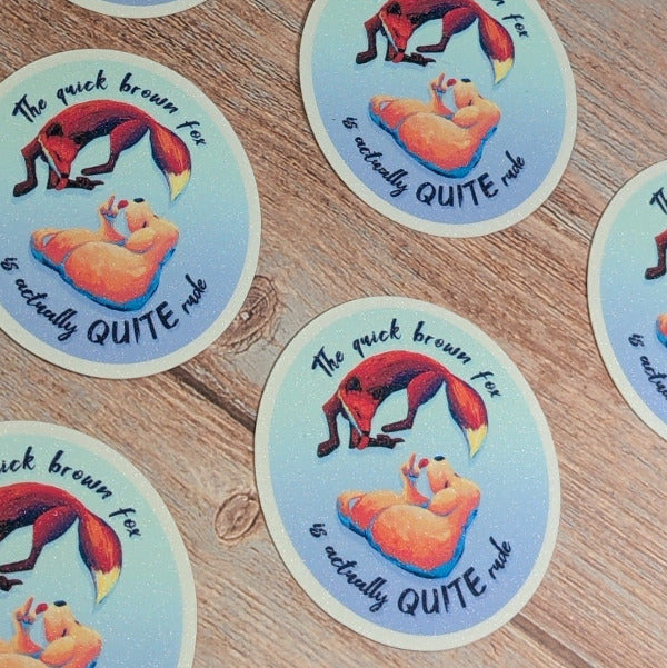 Rude Fox Sticker-Waterproof Vinyl Sticker