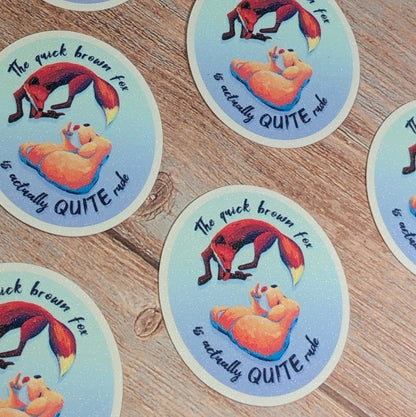 Rude Fox Sticker-Waterproof Vinyl Sticker