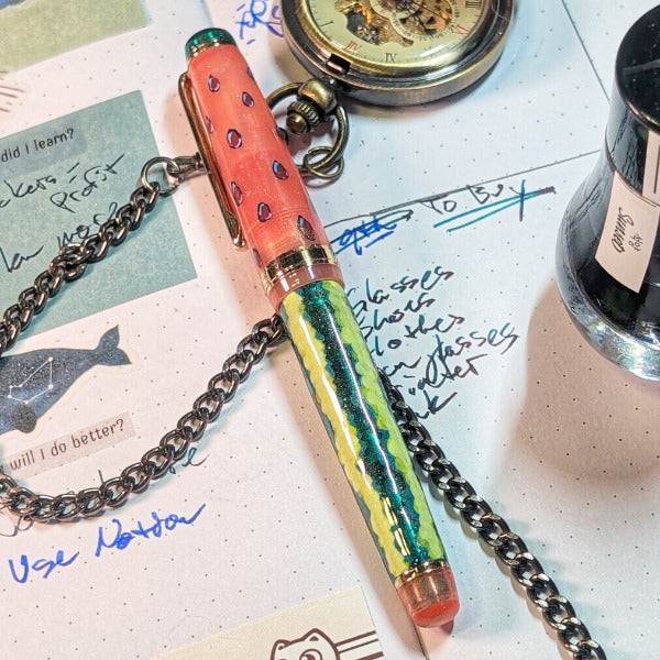 Watermelon Rumble - Custom Fountain Pen Jinhao 82 V1