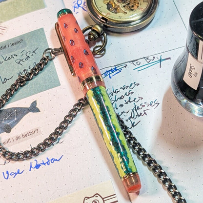 Watermelon Rumble - Custom Fountain Pen Jinhao 82 V1