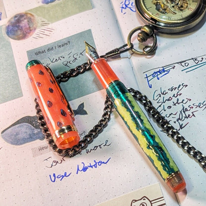 Watermelon Rumble - Custom Fountain Pen Jinhao 82 V1