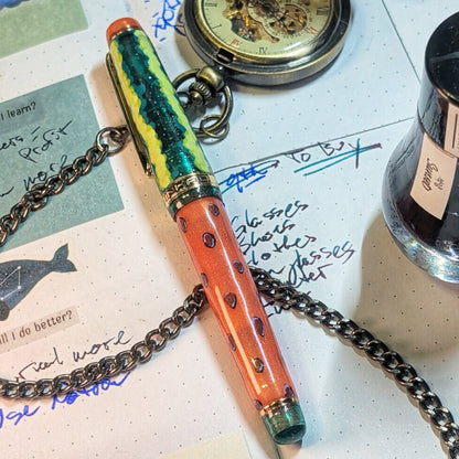 Watermelon Rumble - Custom Fountain Pen Jinhao 82 V2