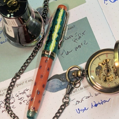 Watermelon Rumble - Custom Fountain Pen Jinhao 82 V2
