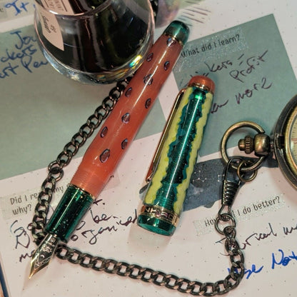 Watermelon Rumble - Custom Fountain Pen Jinhao 82 V2