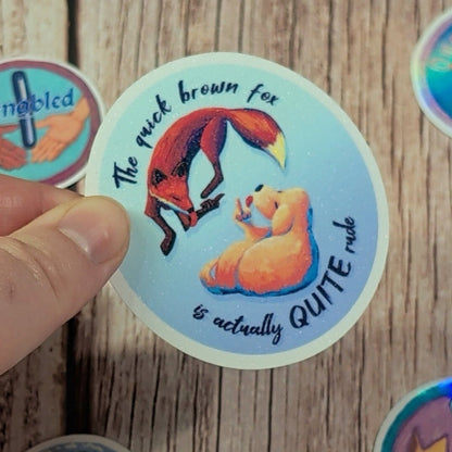 Rude Fox Sticker-Waterproof Vinyl Sticker