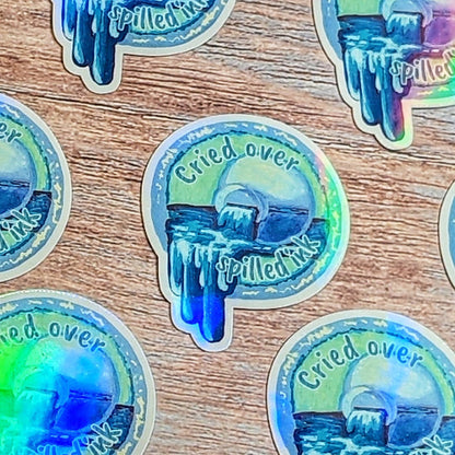Spilled Ink Scout Badge-Holographic Waterproof Vinyl Sticker